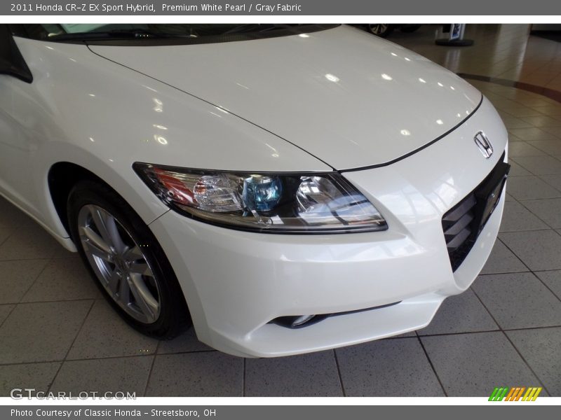 Premium White Pearl / Gray Fabric 2011 Honda CR-Z EX Sport Hybrid