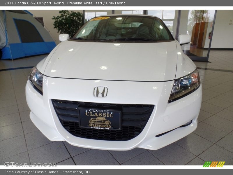Premium White Pearl / Gray Fabric 2011 Honda CR-Z EX Sport Hybrid
