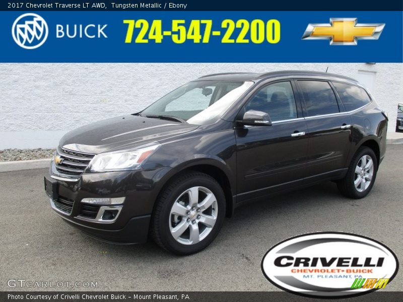 Tungsten Metallic / Ebony 2017 Chevrolet Traverse LT AWD