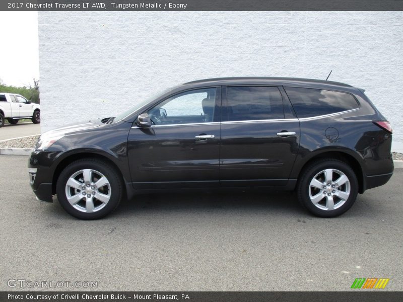 Tungsten Metallic / Ebony 2017 Chevrolet Traverse LT AWD