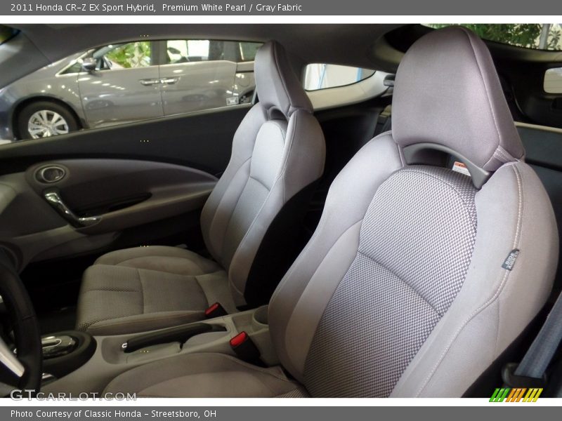 Premium White Pearl / Gray Fabric 2011 Honda CR-Z EX Sport Hybrid