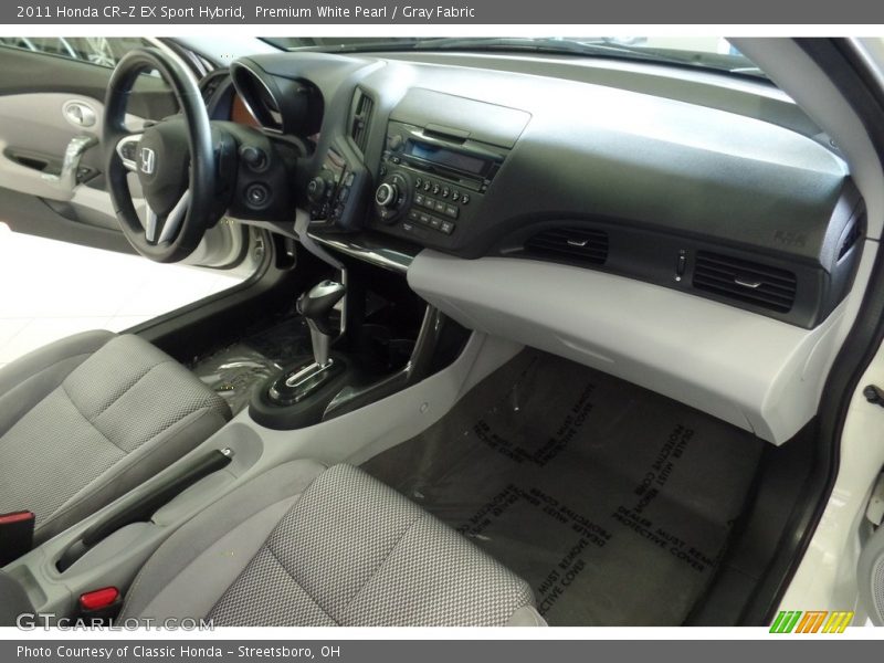 Premium White Pearl / Gray Fabric 2011 Honda CR-Z EX Sport Hybrid