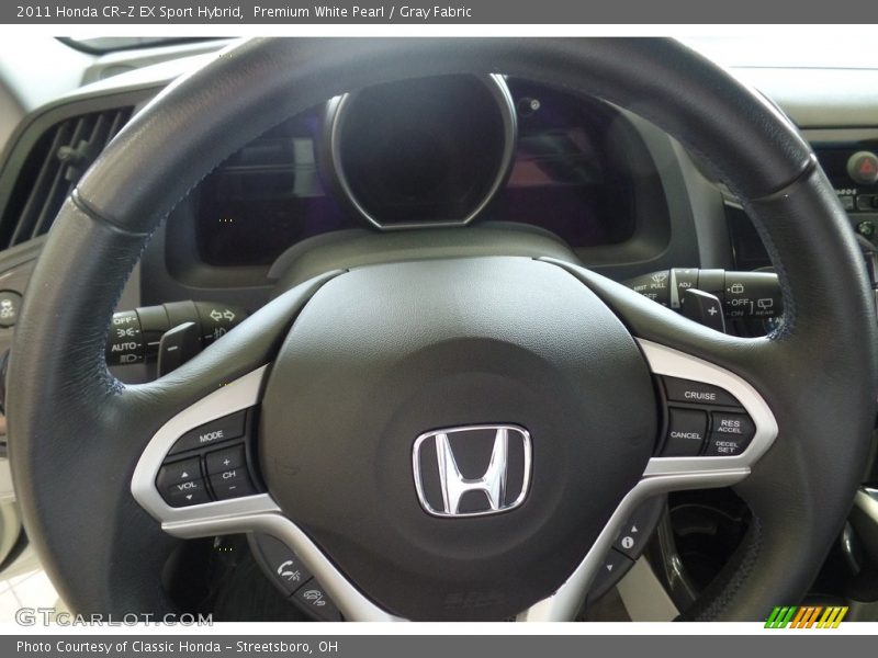 Premium White Pearl / Gray Fabric 2011 Honda CR-Z EX Sport Hybrid