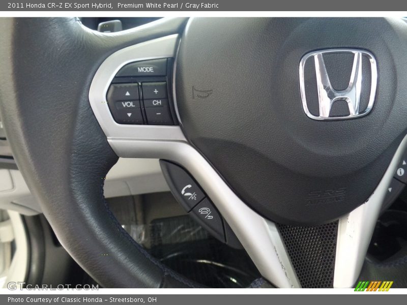Premium White Pearl / Gray Fabric 2011 Honda CR-Z EX Sport Hybrid