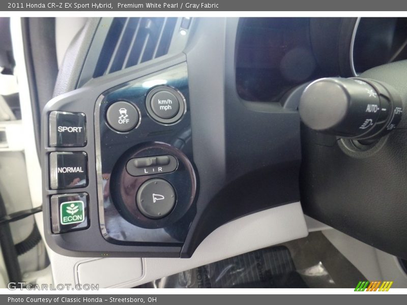 Premium White Pearl / Gray Fabric 2011 Honda CR-Z EX Sport Hybrid
