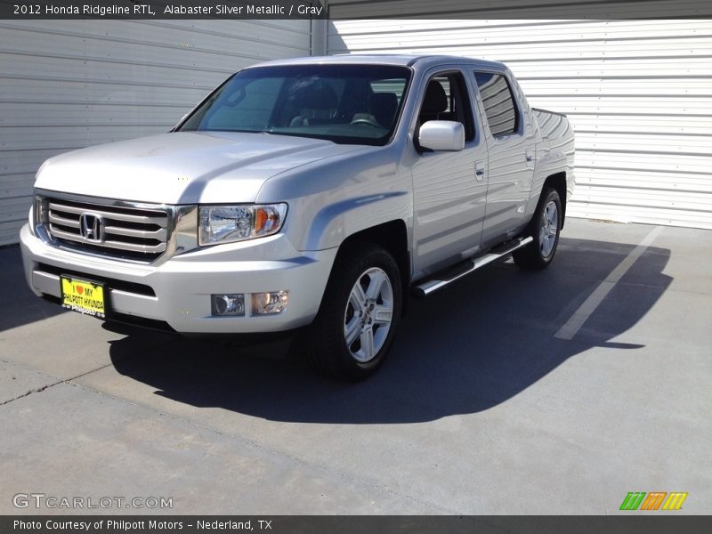 Alabaster Silver Metallic / Gray 2012 Honda Ridgeline RTL