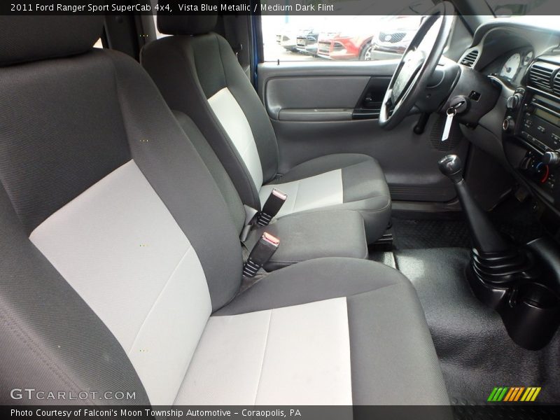 Vista Blue Metallic / Medium Dark Flint 2011 Ford Ranger Sport SuperCab 4x4
