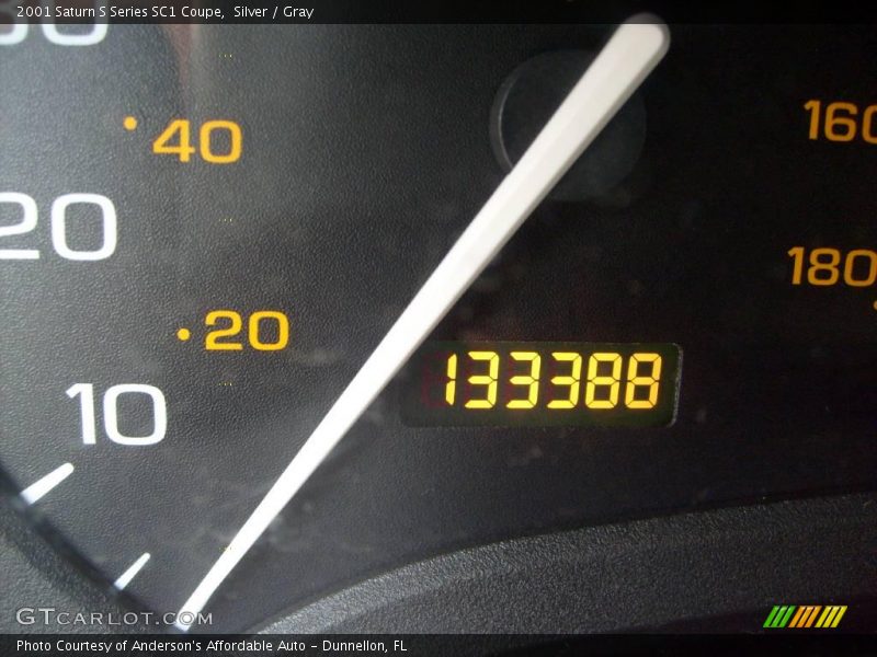 Silver / Gray 2001 Saturn S Series SC1 Coupe