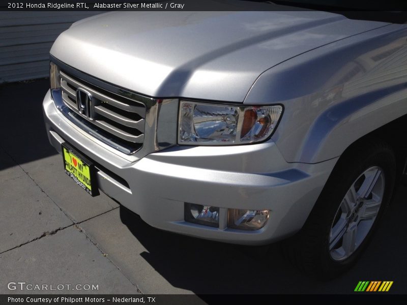 Alabaster Silver Metallic / Gray 2012 Honda Ridgeline RTL