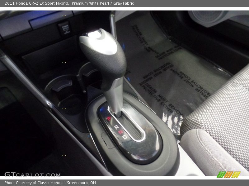 Premium White Pearl / Gray Fabric 2011 Honda CR-Z EX Sport Hybrid