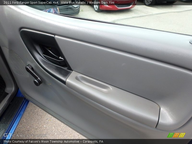 Vista Blue Metallic / Medium Dark Flint 2011 Ford Ranger Sport SuperCab 4x4