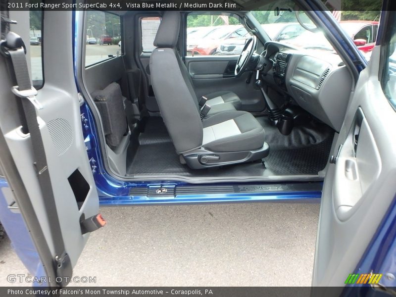 Vista Blue Metallic / Medium Dark Flint 2011 Ford Ranger Sport SuperCab 4x4