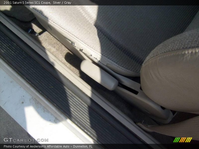 Silver / Gray 2001 Saturn S Series SC1 Coupe