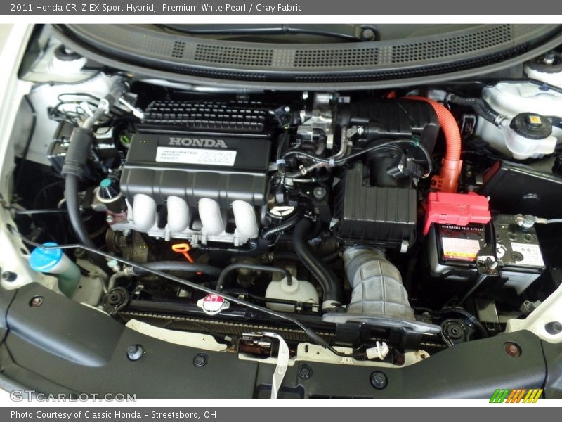 Premium White Pearl / Gray Fabric 2011 Honda CR-Z EX Sport Hybrid