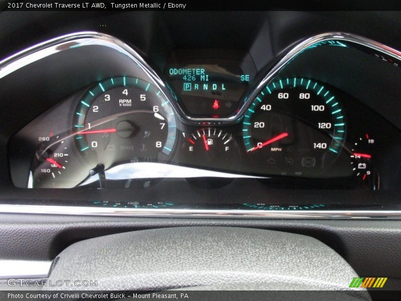 Tungsten Metallic / Ebony 2017 Chevrolet Traverse LT AWD