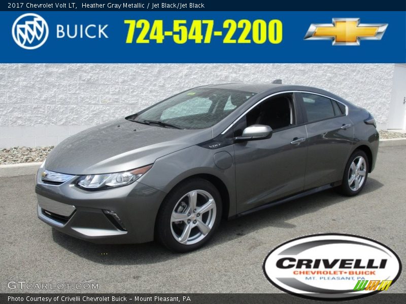 Heather Gray Metallic / Jet Black/Jet Black 2017 Chevrolet Volt LT