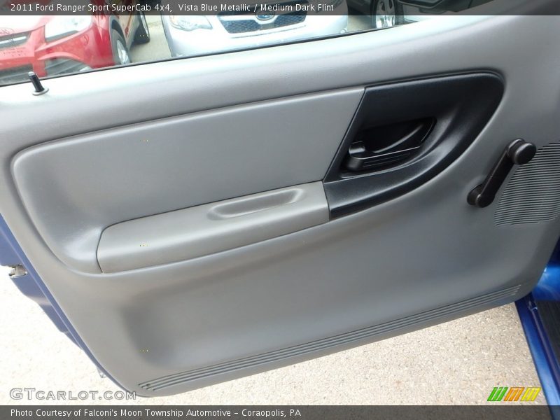 Vista Blue Metallic / Medium Dark Flint 2011 Ford Ranger Sport SuperCab 4x4