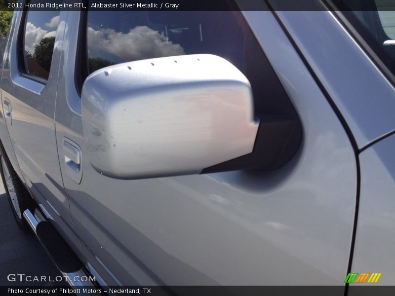 Alabaster Silver Metallic / Gray 2012 Honda Ridgeline RTL