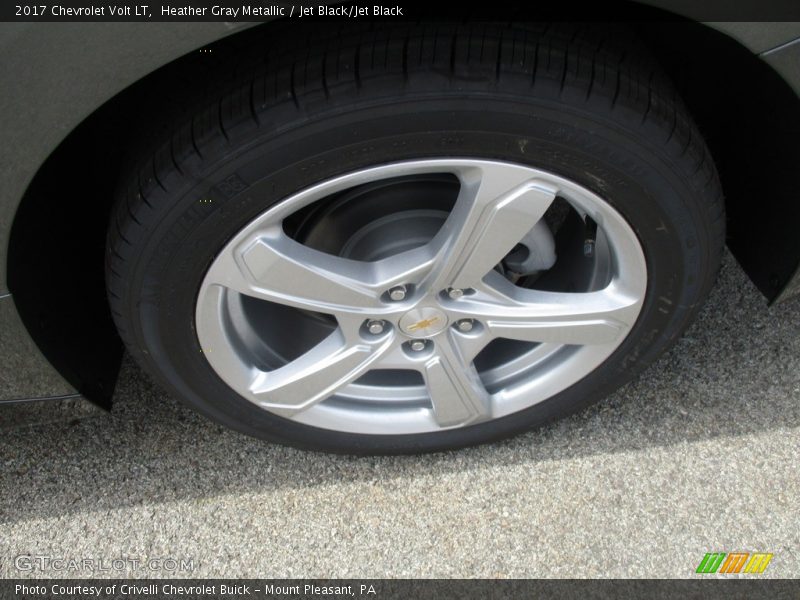 Heather Gray Metallic / Jet Black/Jet Black 2017 Chevrolet Volt LT