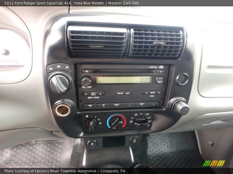Vista Blue Metallic / Medium Dark Flint 2011 Ford Ranger Sport SuperCab 4x4