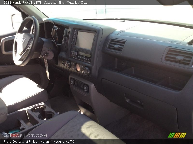Alabaster Silver Metallic / Gray 2012 Honda Ridgeline RTL