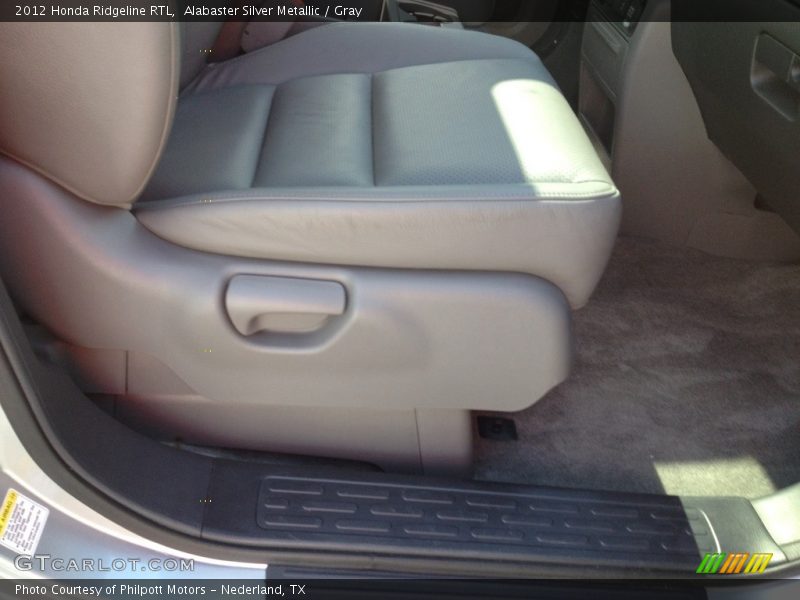 Alabaster Silver Metallic / Gray 2012 Honda Ridgeline RTL