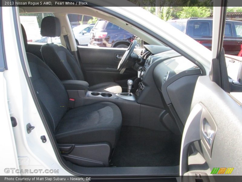 Pearl White / Black 2013 Nissan Rogue S AWD