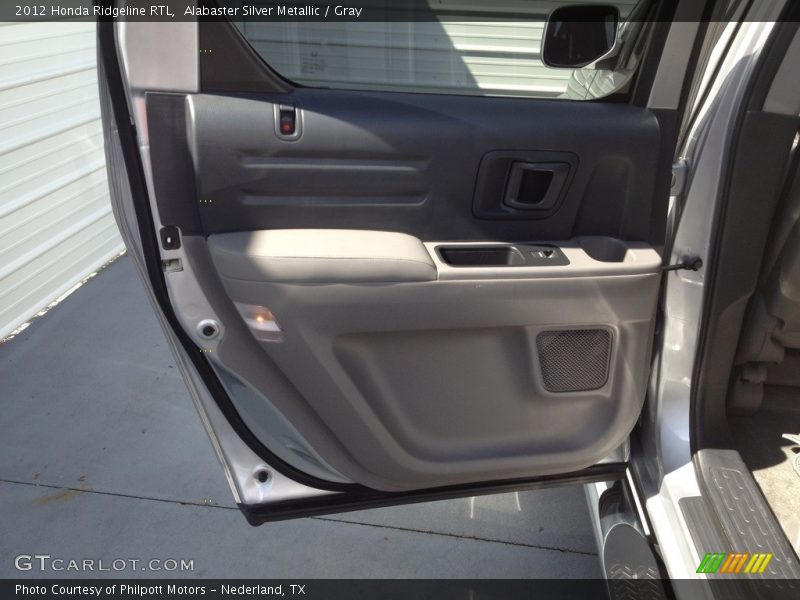 Alabaster Silver Metallic / Gray 2012 Honda Ridgeline RTL