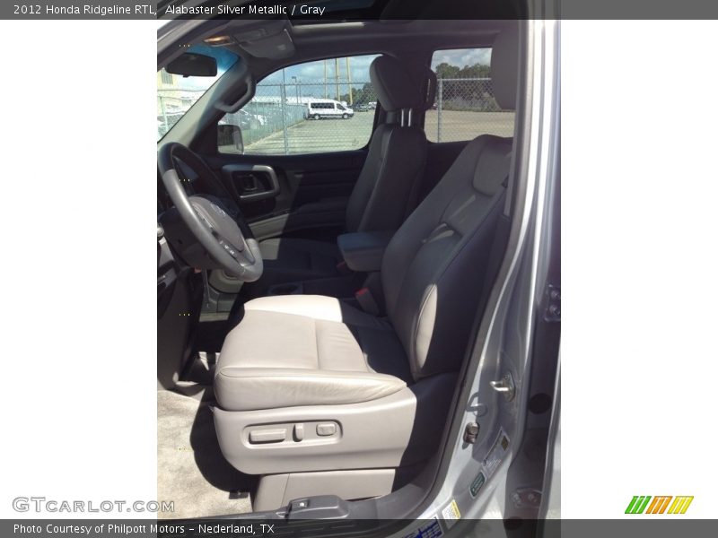 Alabaster Silver Metallic / Gray 2012 Honda Ridgeline RTL