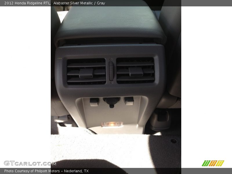 Alabaster Silver Metallic / Gray 2012 Honda Ridgeline RTL