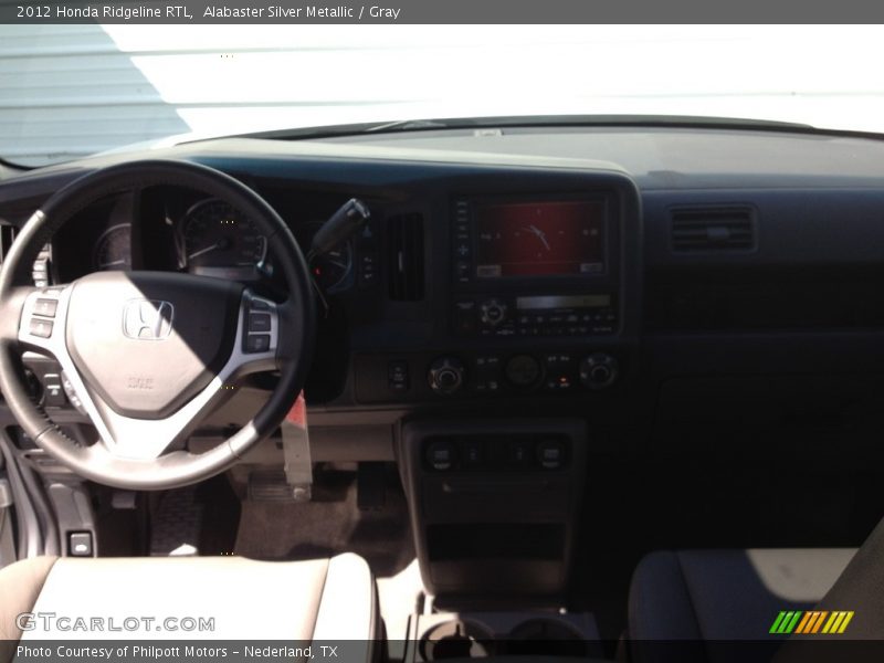 Alabaster Silver Metallic / Gray 2012 Honda Ridgeline RTL
