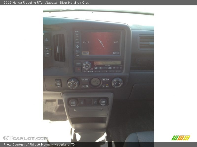 Alabaster Silver Metallic / Gray 2012 Honda Ridgeline RTL