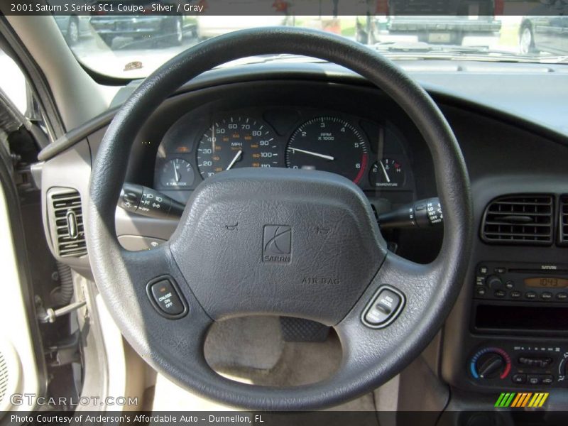 Silver / Gray 2001 Saturn S Series SC1 Coupe