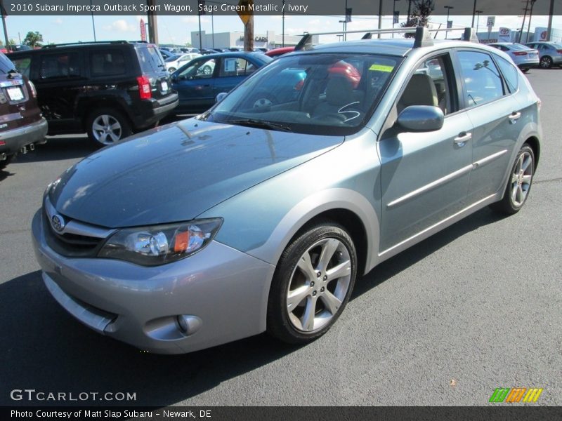 Sage Green Metallic / Ivory 2010 Subaru Impreza Outback Sport Wagon