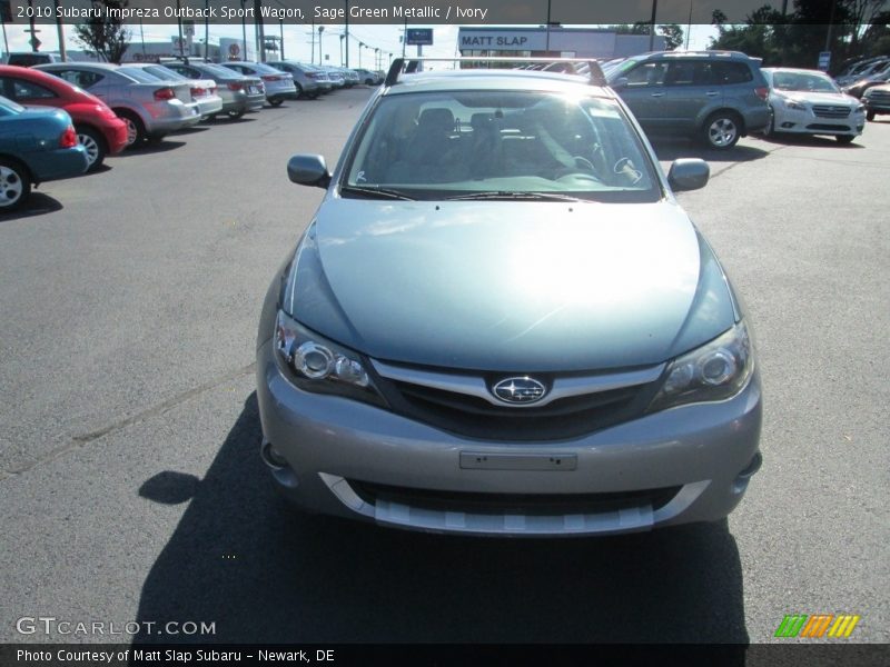 Sage Green Metallic / Ivory 2010 Subaru Impreza Outback Sport Wagon