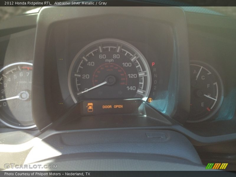 Alabaster Silver Metallic / Gray 2012 Honda Ridgeline RTL