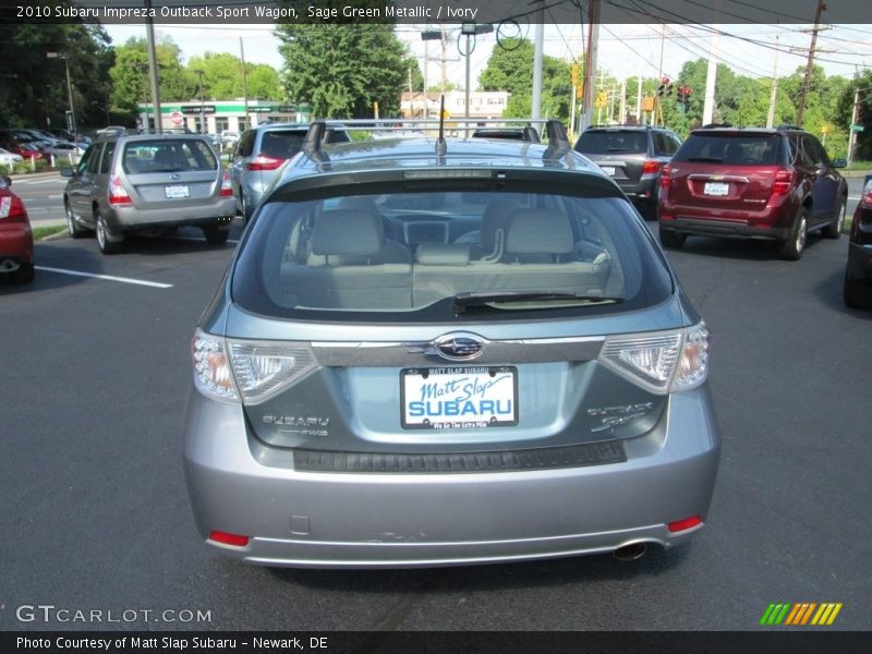 Sage Green Metallic / Ivory 2010 Subaru Impreza Outback Sport Wagon
