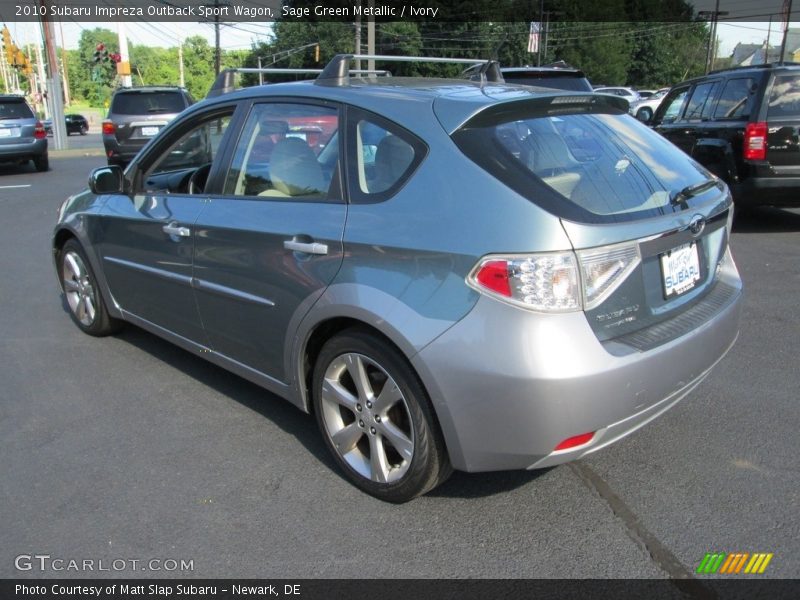 Sage Green Metallic / Ivory 2010 Subaru Impreza Outback Sport Wagon