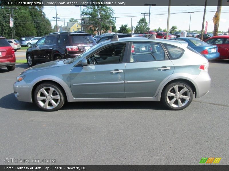 Sage Green Metallic / Ivory 2010 Subaru Impreza Outback Sport Wagon