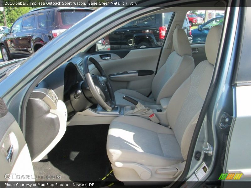 Sage Green Metallic / Ivory 2010 Subaru Impreza Outback Sport Wagon