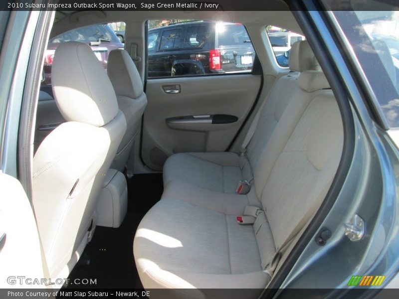 Sage Green Metallic / Ivory 2010 Subaru Impreza Outback Sport Wagon