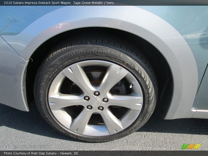Sage Green Metallic / Ivory 2010 Subaru Impreza Outback Sport Wagon