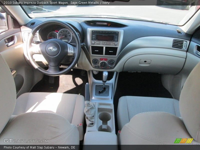 Sage Green Metallic / Ivory 2010 Subaru Impreza Outback Sport Wagon