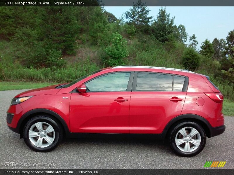Signal Red / Black 2011 Kia Sportage LX AWD