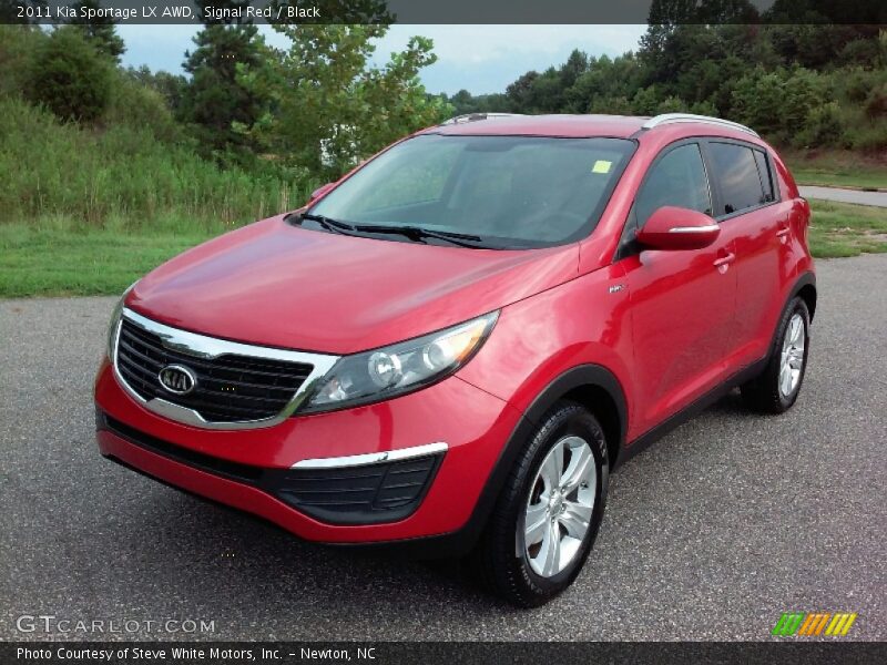 Signal Red / Black 2011 Kia Sportage LX AWD