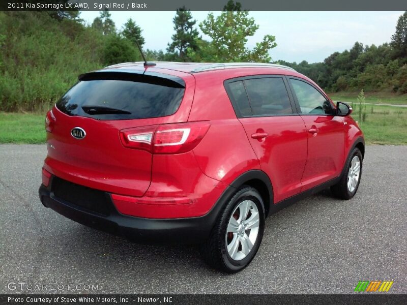 Signal Red / Black 2011 Kia Sportage LX AWD