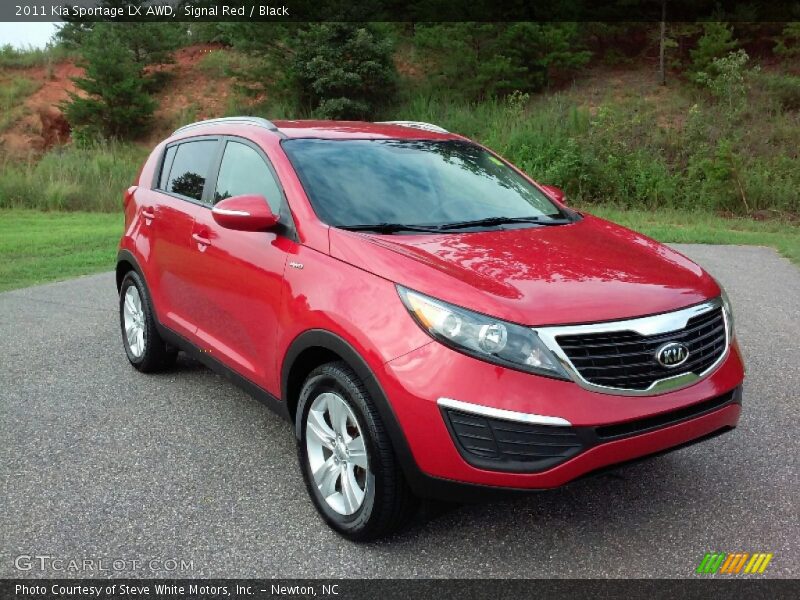 Signal Red / Black 2011 Kia Sportage LX AWD