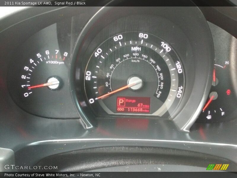 Signal Red / Black 2011 Kia Sportage LX AWD