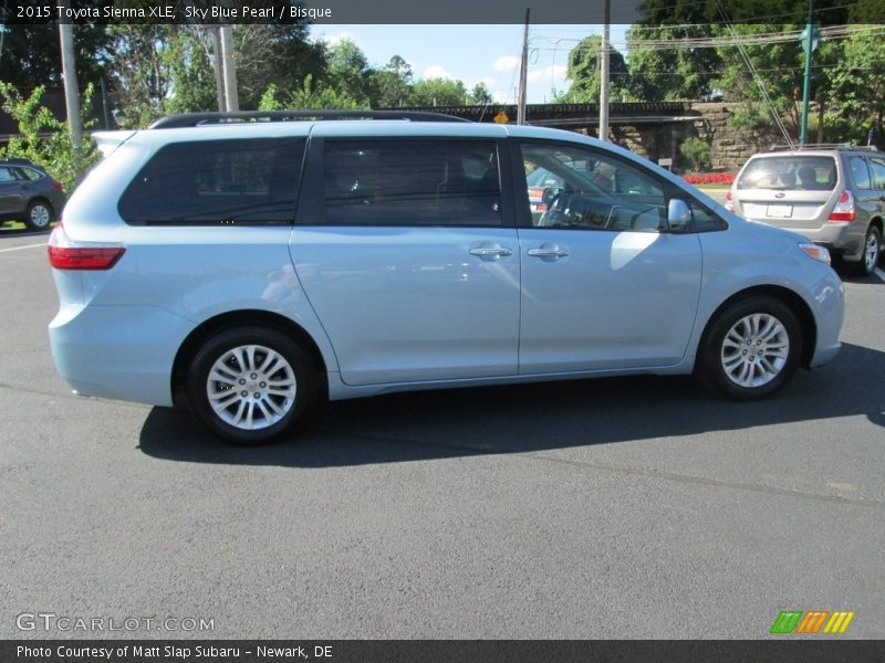 Sky Blue Pearl / Bisque 2015 Toyota Sienna XLE