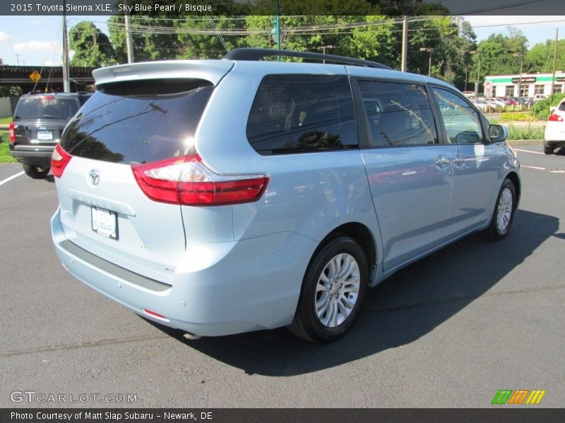 Sky Blue Pearl / Bisque 2015 Toyota Sienna XLE
